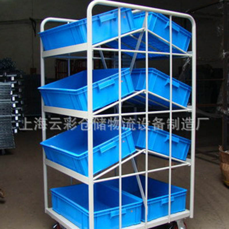上海武汉汽车零部件周转料架物流台车手推车笼车两面车料架车
