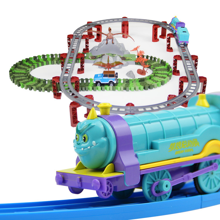 儿童过家家梦想号轨道小火车玩具 生日礼物电动仿真列车玩具批发|ms