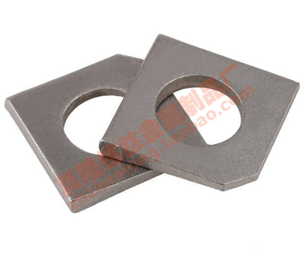 304不锈钢 槽钢用方斜垫圈GB853工字平垫缺角垫片68M10M12M30