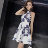 Sexy Sleeveless Printed Dress