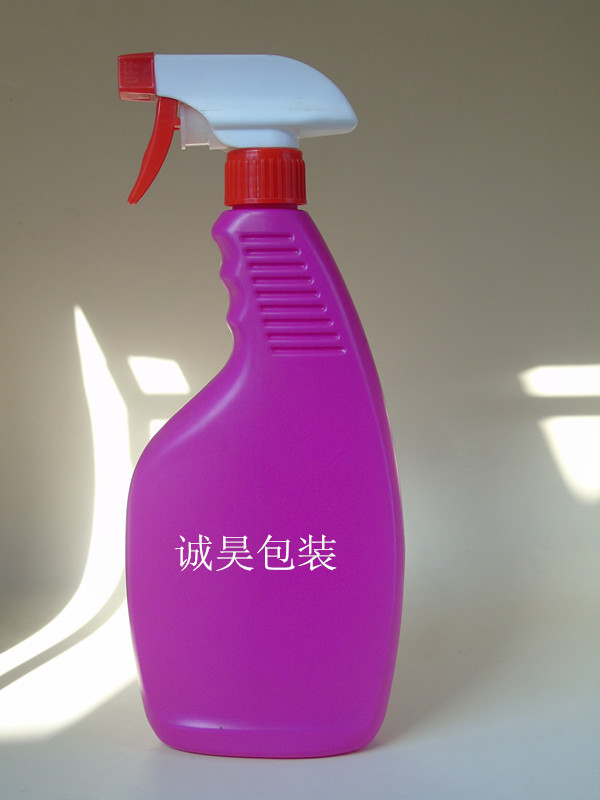 供应500MLHDPE材质消毒液喷雾瓶  机头水油烟净喷枪瓶