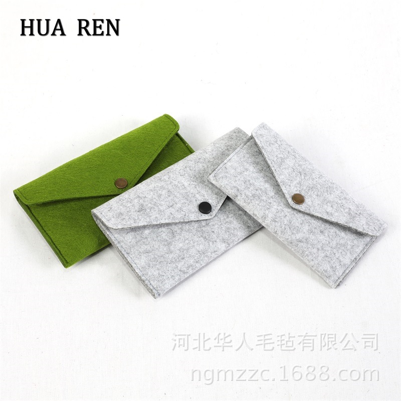 各种毛毡时尚袖珍毛毡包毛毡笔袋羊毛毡布支持各种样式的加工订