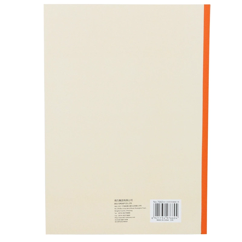 Deli 7660 Deli Notebook A4, тетрадь, Ben, мягкая копия, мягкие странички, топ 100 страниц, фабричная цена, оптом