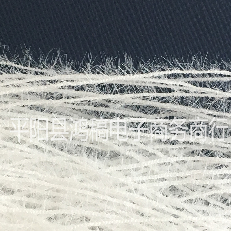 厂家直供花式纱仿双面呢仿貂毛0.7公分羽毛纱 7公厘品质优质亲肤