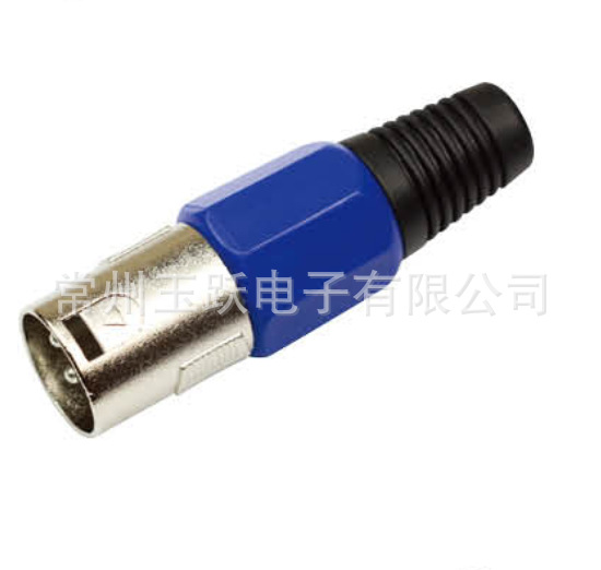 【厂家直销】3芯卡侬公头 音响插头 带色圈卡农 调音功放话筒插头