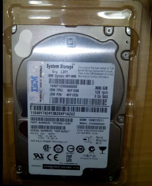 IBM 3578 Storage 26K5535 03N6335 IBM300G/10K ST3300007LC жесткий диск