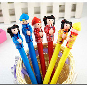 软陶笔 卡通可爱小学生奖品圆珠笔中国风创意小礼品儿童礼物文具