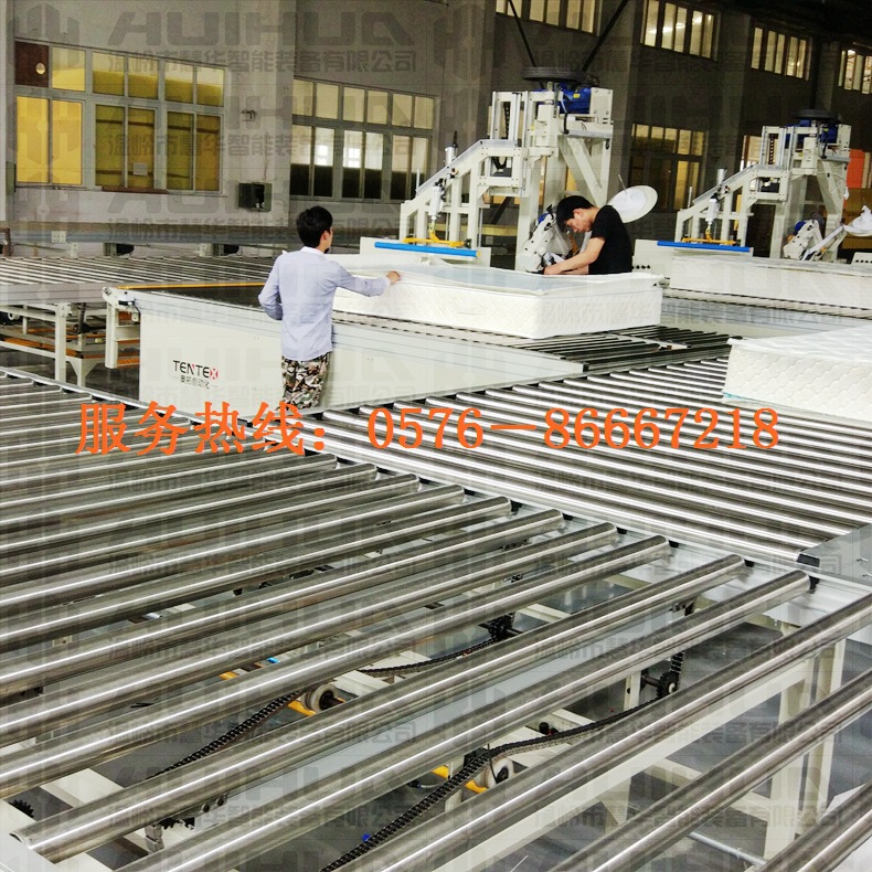 厂家直供成套席梦思床垫生产线，席梦思流水线，席梦思输送线(图)