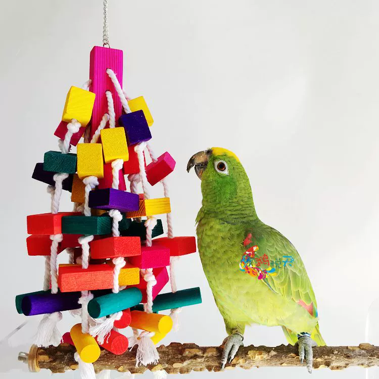 Хаятт Средний Большой Попугай Гнавинг Игрушка Натуральное Дерево Игрушка Зола Машина Подсолнух Амазонка Эклектичная