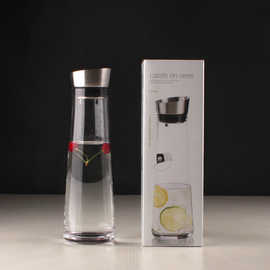 水晶冷水壶高硼硅果汁壶柠檬果汁壶冷水瓶耐热大容量水杯