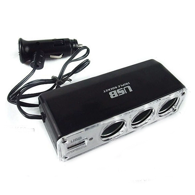 Поставка одного-к-трем распределительное автомобильное зарядное устройство один-к-трем автомобильное зарядное устройство прикуриватель 0096