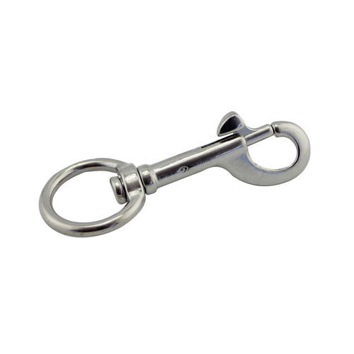 Stainless steel dog chain head, circular single hook, submersible hook, pet chain rotating hook
