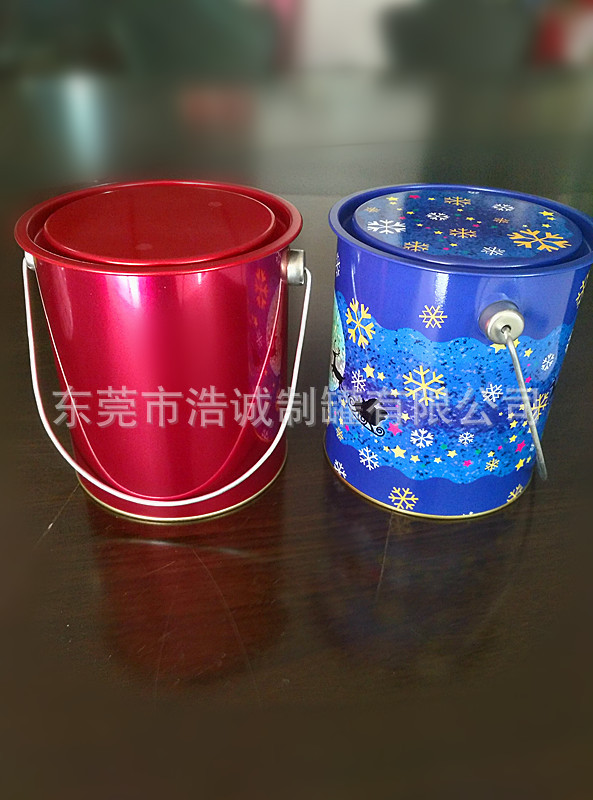 马口铁镀锌铁桶圆形铁桶油漆桶冰桶带盖带手提