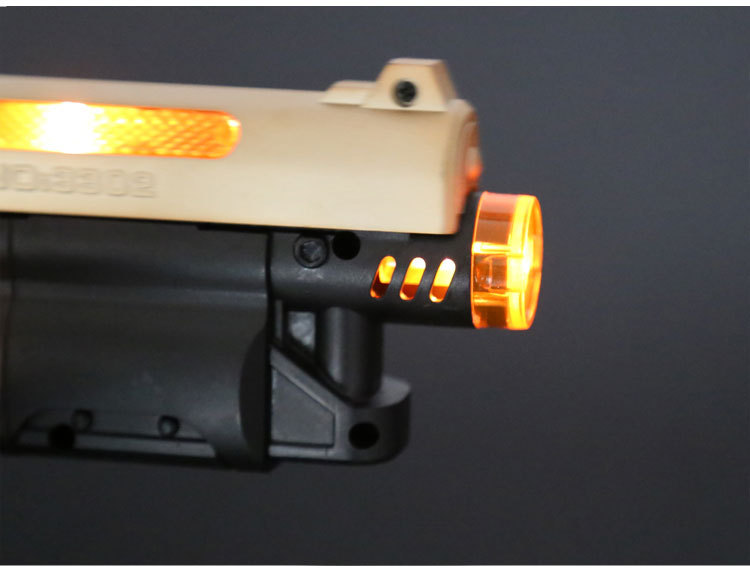 儿童玩具枪厂货直销电动灯光震动八音枪男孩左轮地摊热卖玩具详情图7