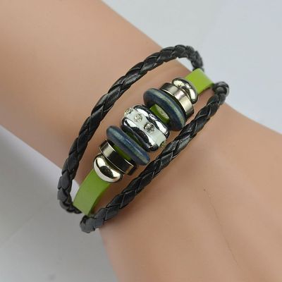 十二星座手链 欧美手工编织串珠复古diy环钻手链 外贸货源饰品