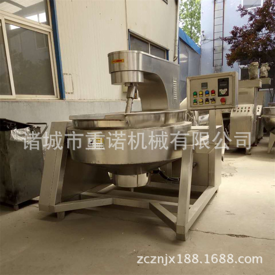 供应夹层锅 重诺立式搅拌夹层锅 酱料炒制炒锅 加工定制