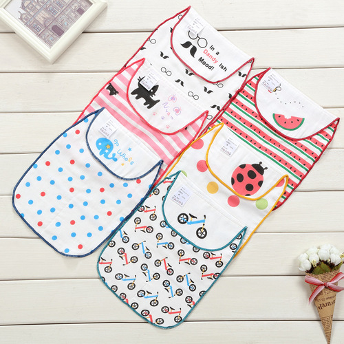 New baby dual-use sweat towel newborn soft pad sling 6-layer gauze sweat absorbent towel