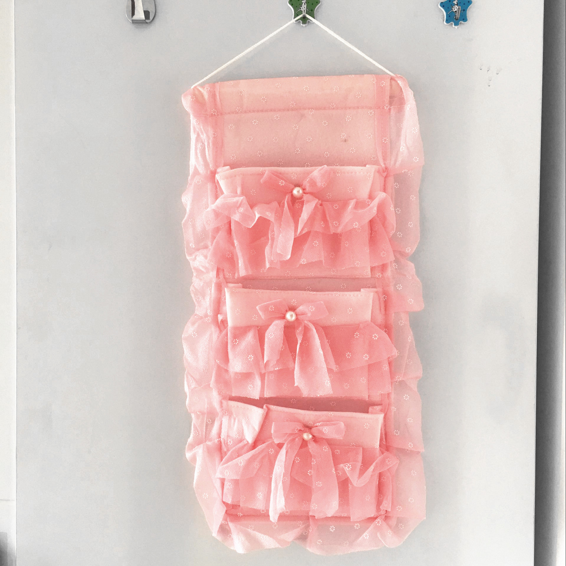 韩国纱深粉三连袋