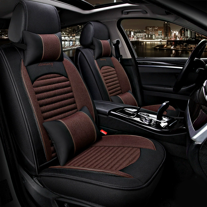 Прямая поставка с фабрики Высококачественная льняная подушка для автомобильного сиденья Автомобильная подушка Four Seasons чехол для автомобильного сиденья Автомобильная подушка для сиденья Универсальная