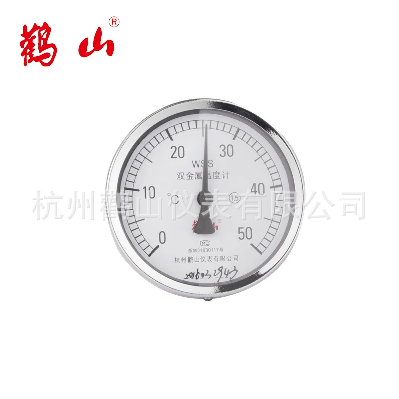 WSS401 поставляет биметаллический термометр, осевой биметаллический термометр, промышленный биметаллический
