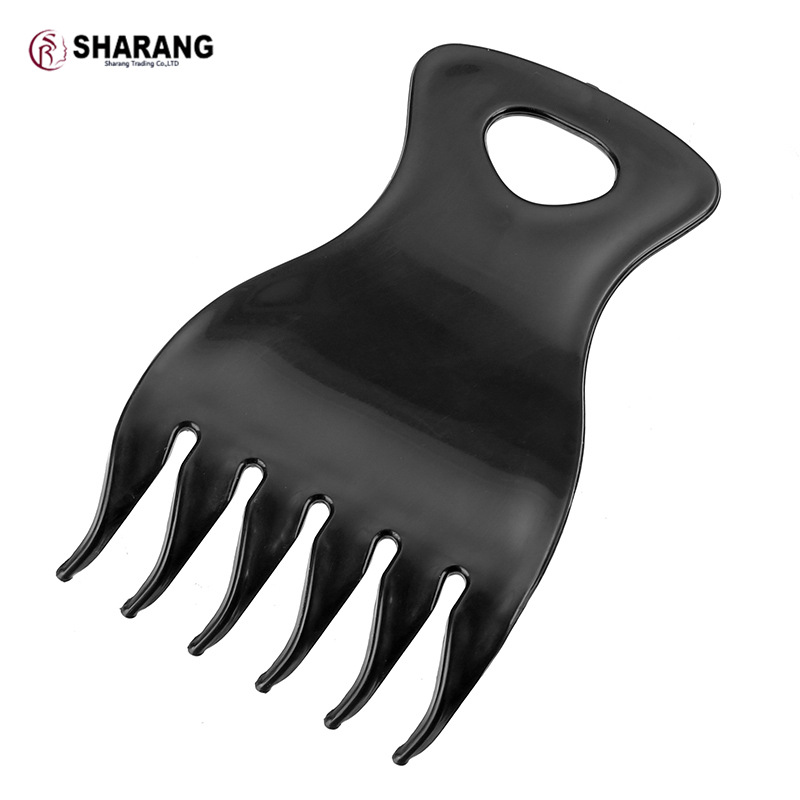 Good one Official black Plastic comb Barber shop dedicated Curved claw comb 50601