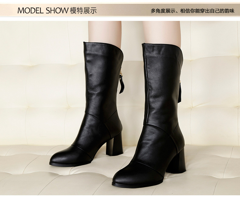 Bottes femme en En cuir - Ref 3355234 Image 15