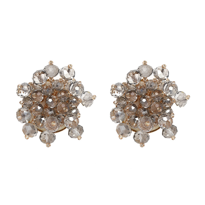 New Ear Jewelry High-grade Full Diamond Ball Earrings display picture 3