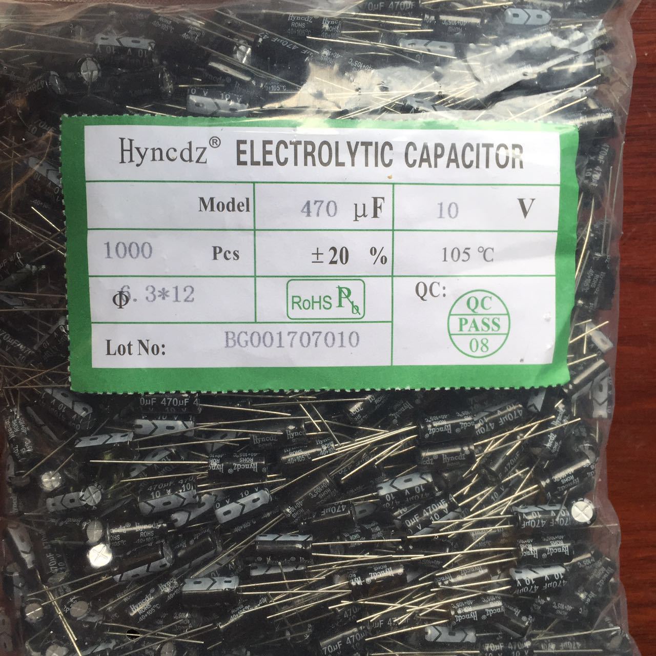 供应铝电解电容25V4.7UF