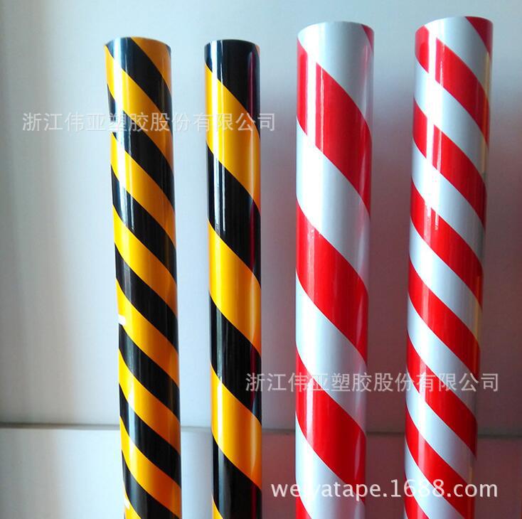 厂家供应双色反光胶带 反光斑纹胶带 黑黄反光胶带 车身反光贴