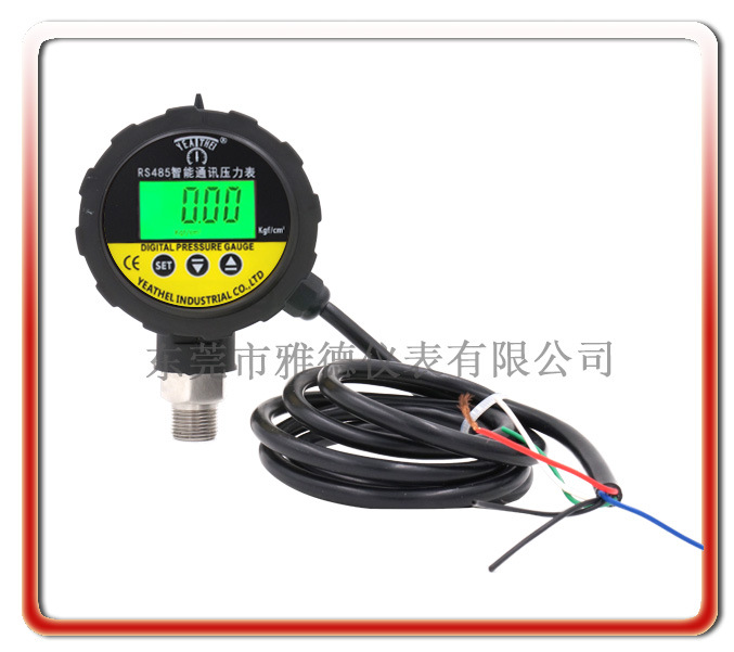 优质供应全塑PP智能通讯数显压力表RS485数显压力表