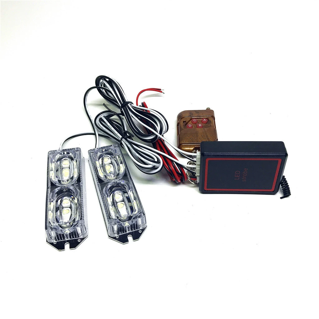 Беспроводной пульт дистанционного управления 2X6LED One Drag Two 12W 12LED средняя сетевая вспышка стробоскоп 12V