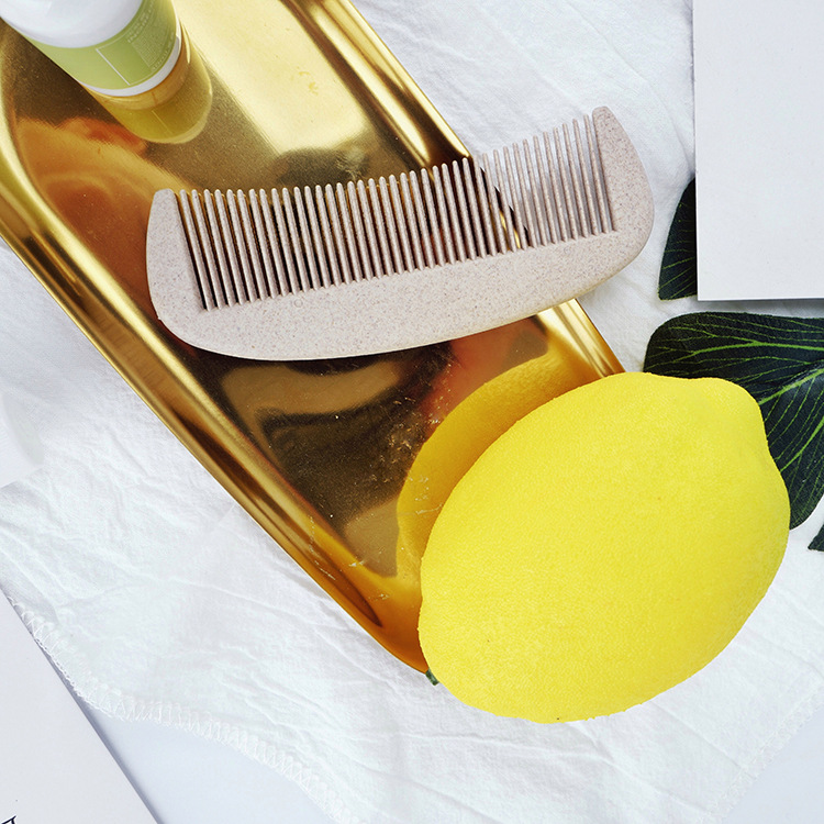 廠家批發酒店賓館壹次性梳子民宿客房玉米澱粉小麥迷妳便攜梳定做