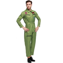 男式制服男款飛行員制服套裝萬聖節角色扮演服cospla男裝教官服