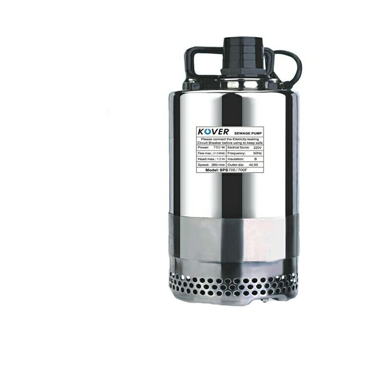 科沃尔全不锈钢潜水泵SPS-700景观增压泵鱼池循环泵