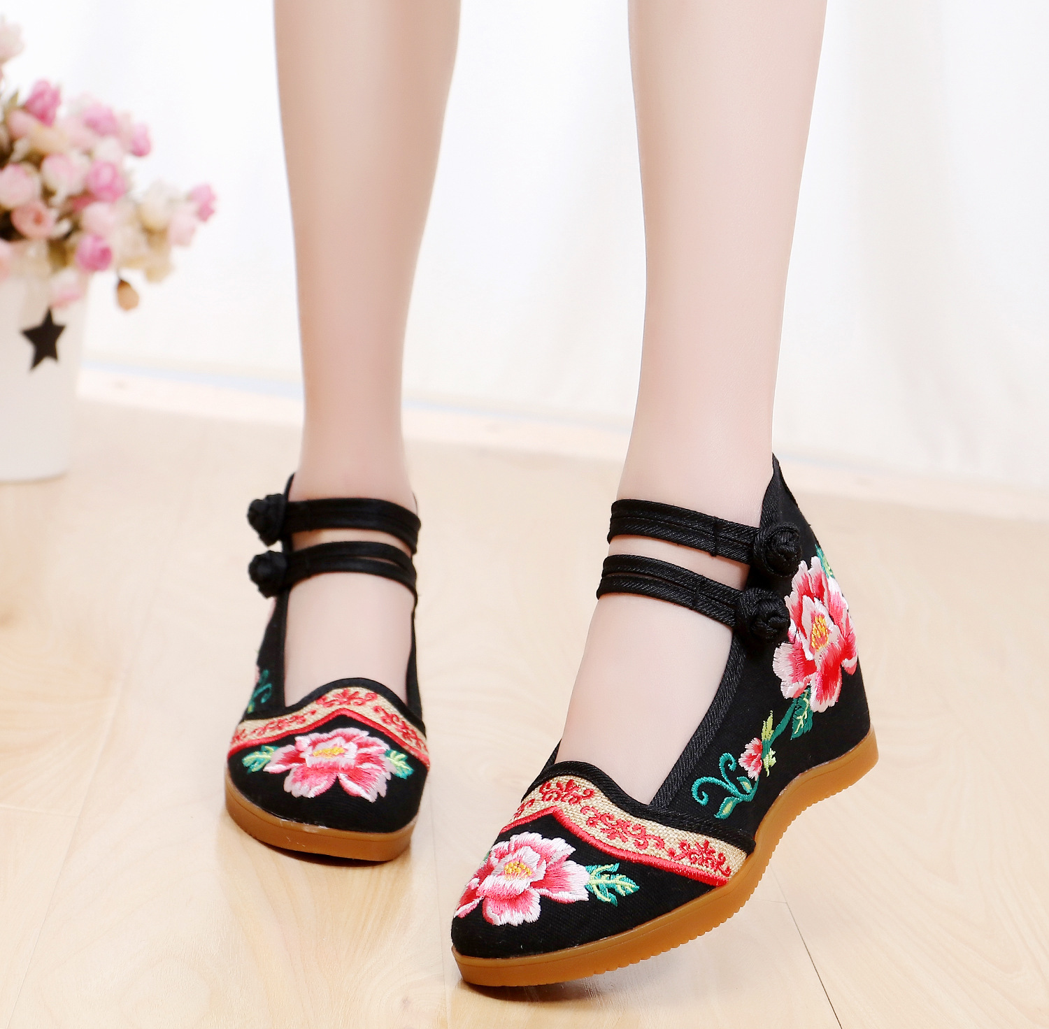 Mocassins femme en Toile - Ref 3440354 Image 3