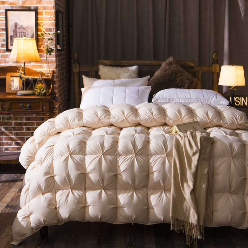 Factory wholesale Double keep warm thickening Winter quilt Race Wire Fabric Down The quilt core Duck The quilt core