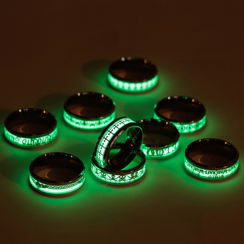 Cross-border New Lord of the Rings Shining Luminous Fluorescent Ring Concert Birthday Party Letter Text