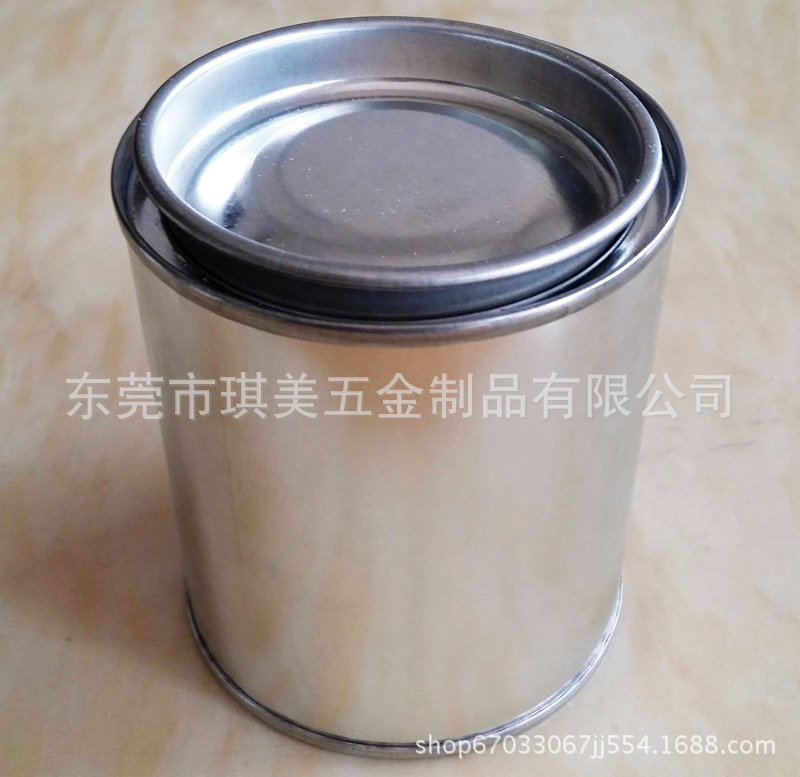 250ml样品罐单线口铁盖圆形罐胶水罐油漆罐化工马口铁罐