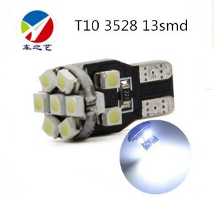 Автомобильный светодиод T10-13SMD-1210 3528 с функцией декодирования показывает широкий свет/свет/приборный свет