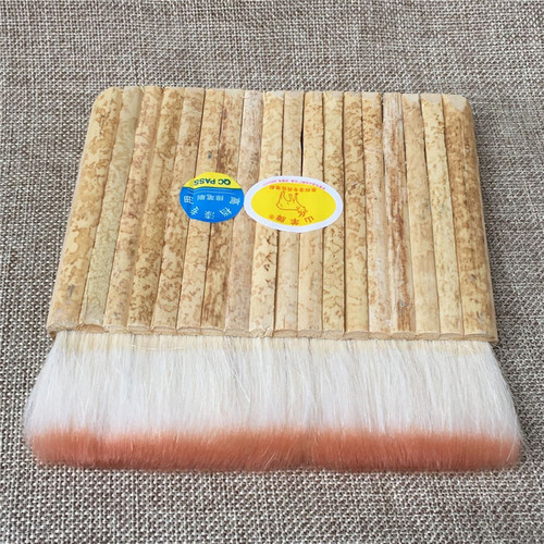 Goat Brand High-Quality Thick Wool Brush Bamboo Brush Strip Brush Wool Sweep Paint Brush S Pen Oil Painting Brush Strip Brush