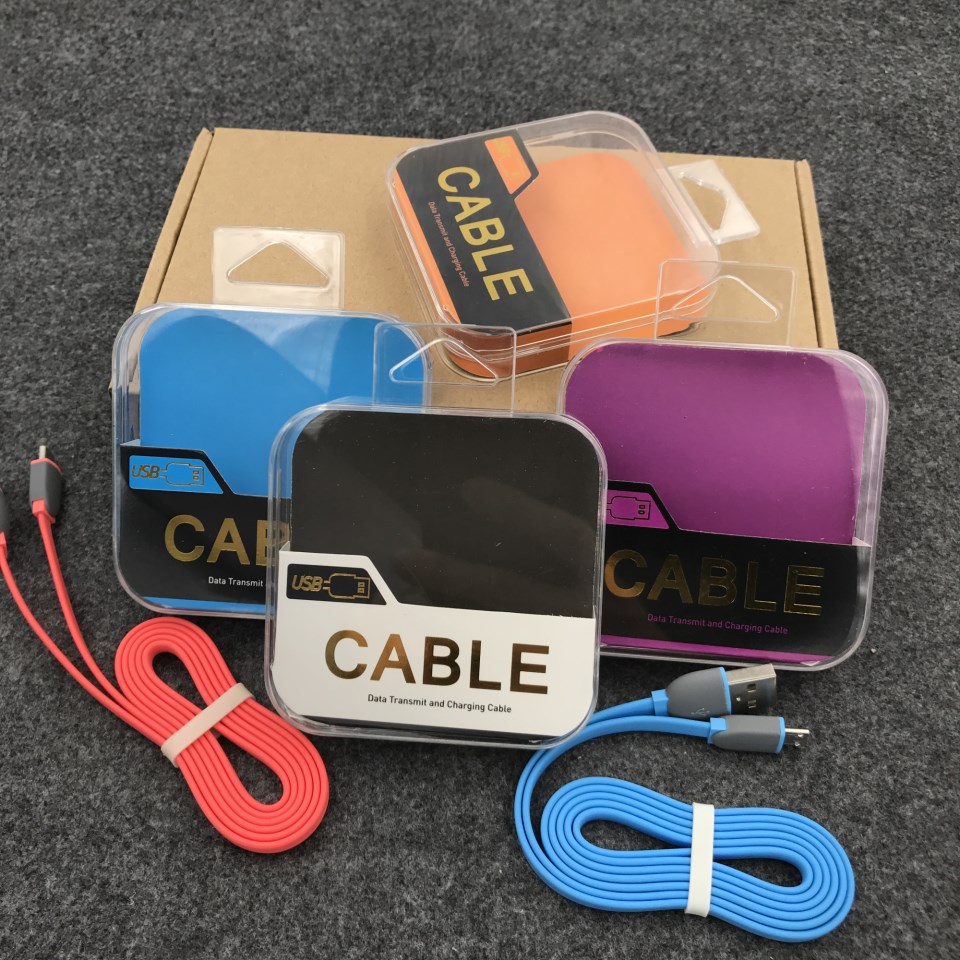 currency A variety of data line Headphone cable crystal Packaging box top Android USB data line packing Plastic box