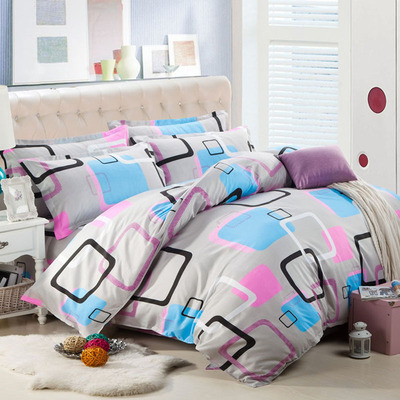 A generation of fat Four piece suit Bedclothes sheet Quilt cover Quilt cover singleton bedding Home textiles student Three-piece Suite