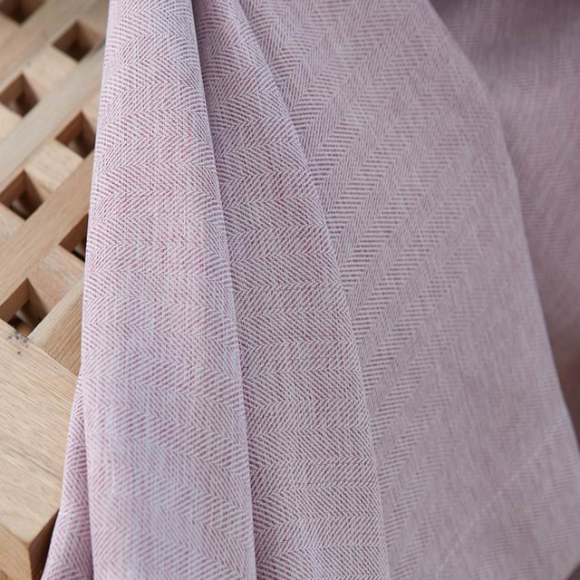 2017 mới hiện đại tối giản rắn màu sắc mô hình xương cá dày lên màn phòng ngủ phòng khách tùy chỉnh rèm Rèm vải