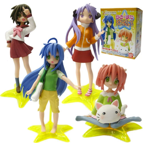 Набор фигурок Lucky Star 2-го поколения — 4 модели, декор для торта/микропейзаж, 7–11 см