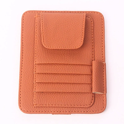 Glasses Case Sun Visor Storage – Car Glasses Clip/Bill Clip - orange