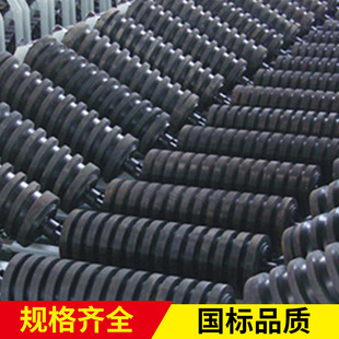 Sanyuan Rubber Belt Conveyor Belt Spiral Roller Mining Conveyor Groove Self-aligning Rubber Roller Customized by Manufacturer