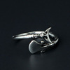 Fashionable retro ring, golden cane for beloved, punk style