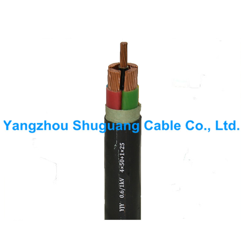 厂家直销YJY 0.6 1KV 4X50+1X25  电力电缆 铜芯电缆