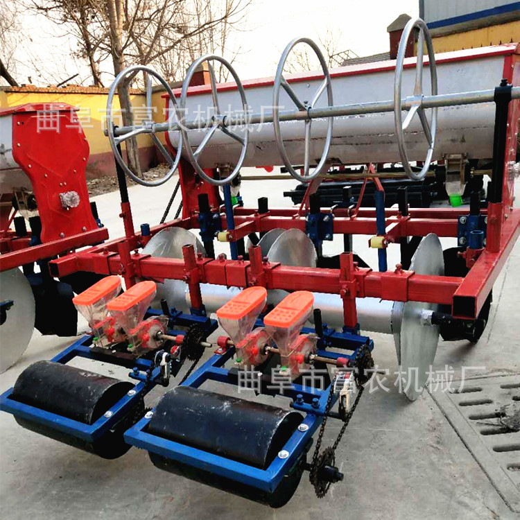 娃娃菜播种机 蔬菜精播机 萝卜起垄铺滴灌播种机
