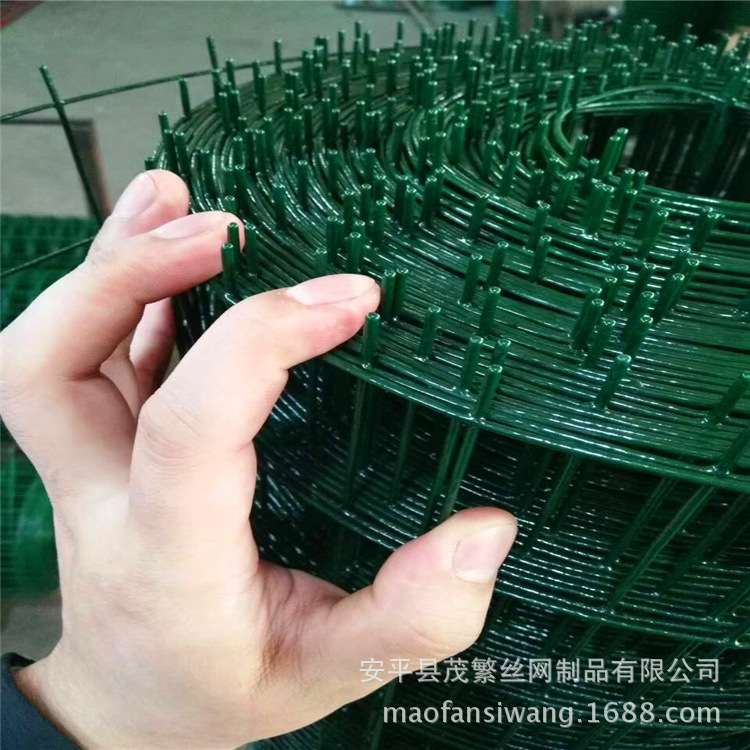 厂家批发养殖圈荷兰网 果园圈地浸塑低碳钢丝圈养鸭浸塑铁丝网